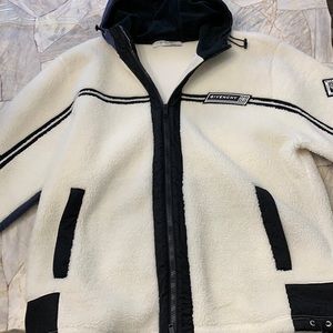 Givenchy shearling zipped jacket size M